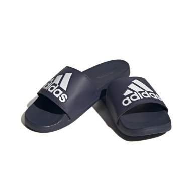 adidas Badeschuhe Adilette Comfort Logo #23 navyblau/weiss - 1 Paar